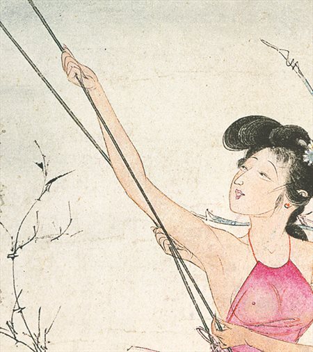 贡嘎县-胡也佛的仕女画和最知名的金瓶梅秘戏图